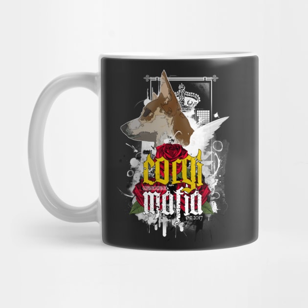 The Corgi Mafia Original Old School T Shirt by Corgi2017